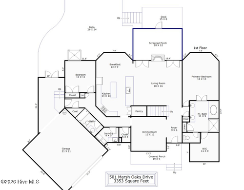 501 Marsh Oaks Dr, Wilmington, NC, 28411-8741 | Card Image