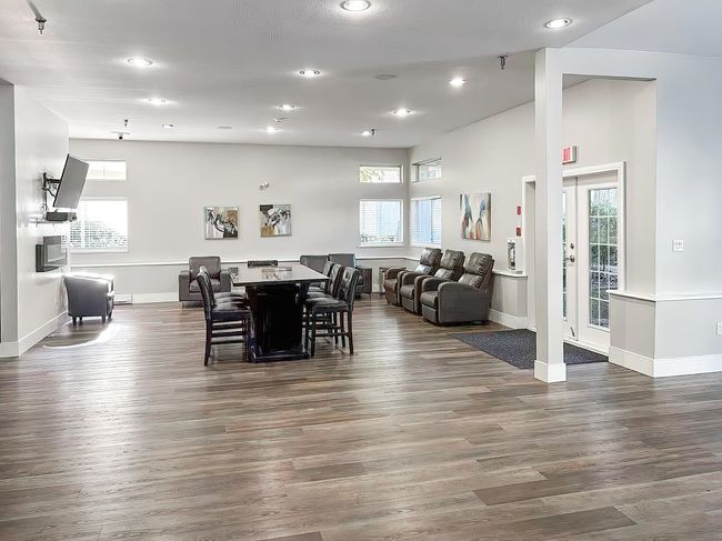 Dining room featuring plenty of natural light, recessed lighting, baseboards, and dark wood-type flooring | Image 12