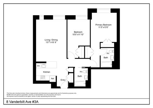 3a-8 Vanderbilt Ave, Brooklyn, NY, 11205-1187 | Card Image