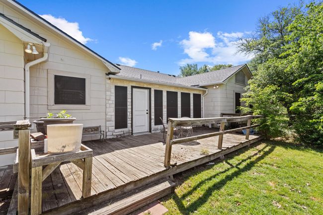 Wooden deck with a lawn | Image 33