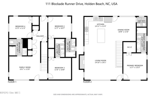 111 Blockade Runner St, Holden Beach, NC, 28462-2001 | Card Image