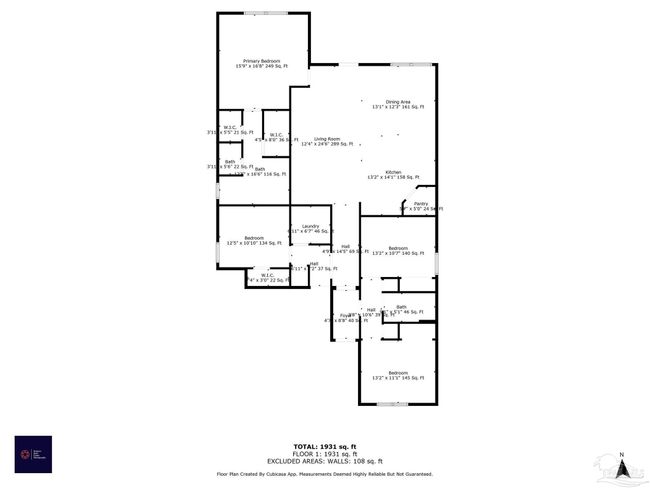 8018 Burnside Loop, House other with 4 bedrooms, 2 bathrooms and 2 parking in Pensacola FL | Image 52