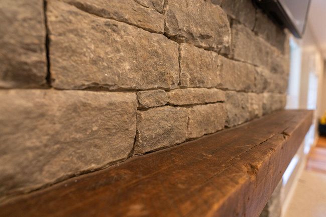 Fireplace in basement. | Image 66