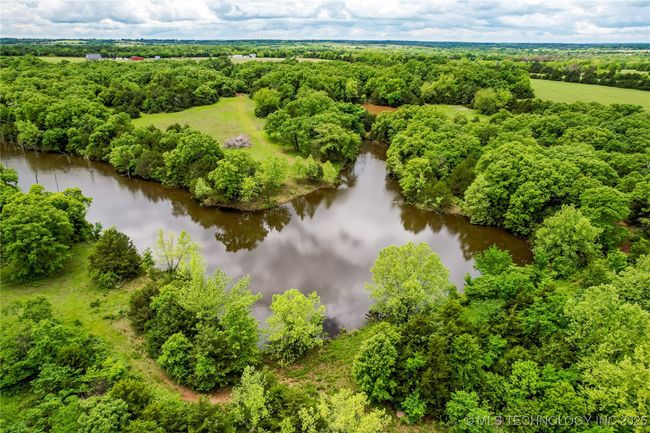 Aerial view of a large body of water | Image 59