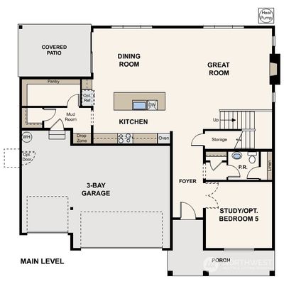 Marketing rendering of floor plan - may vary per location | Image 2