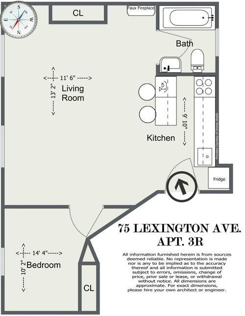 3r-75 Lexington Ave, New York, NY, 10010-1840 | Card Image