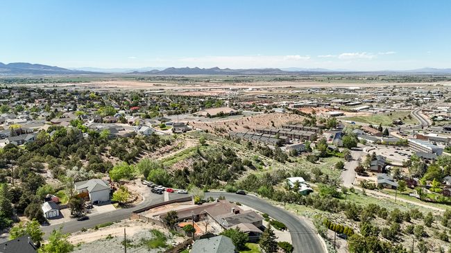 Aerial perspective of suburban area featuring a mountain backdrop | Image 62