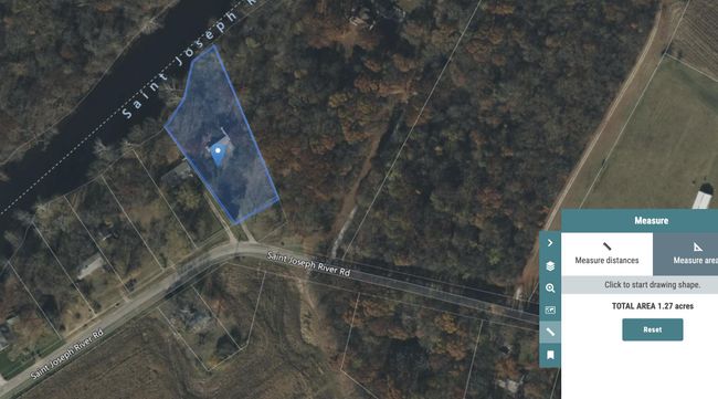 Area in actual acreage from St. Joe County GIS. | Image 44
