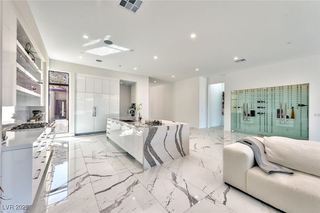 Living room featuring recessed lighting, visible vents, and marble finish floor | Image 6