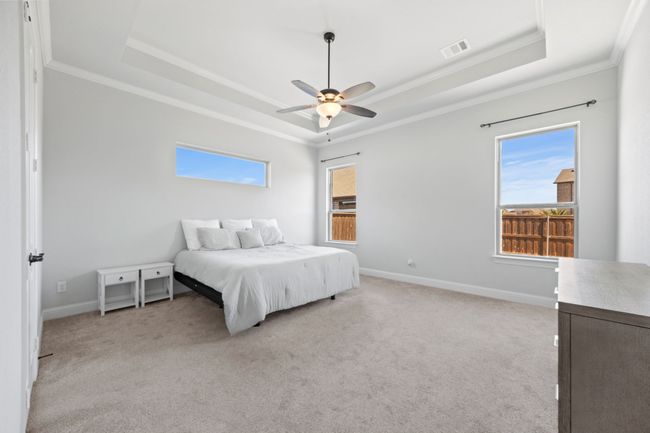 Large Primary Suite with Trey Ceiling and Crown Molding | Image 15