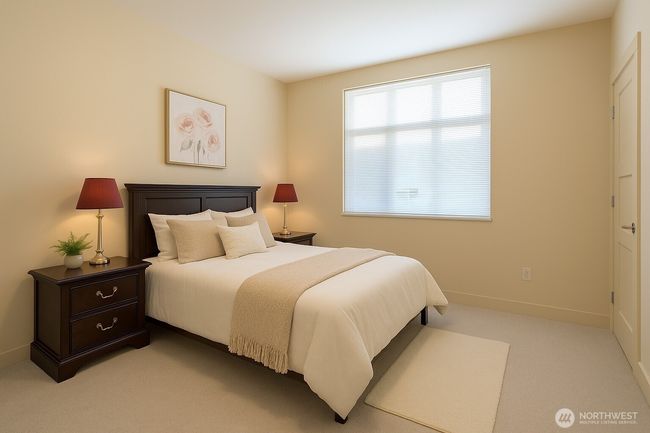Bedroom is virtually staged to show potential. | Image 14