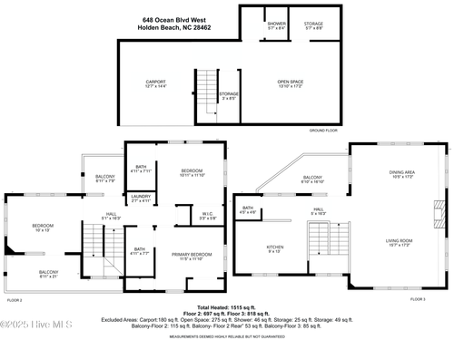 648 Ocean Blvd W, Holden Beach, NC, 28462-1804 | Card Image