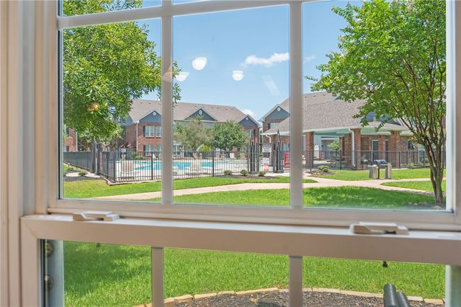 View from living room of pool | Image 14