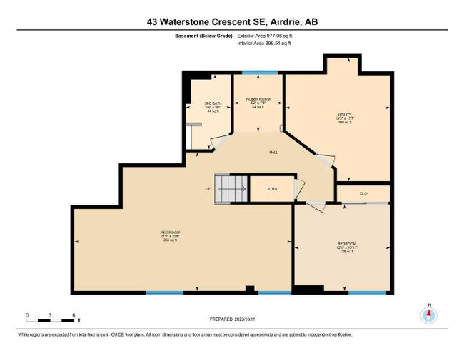 43 Waterstone Crescent Se, Home with 4 bedrooms, 3 bathrooms and 4 parking in Airdrie AB | Image 26