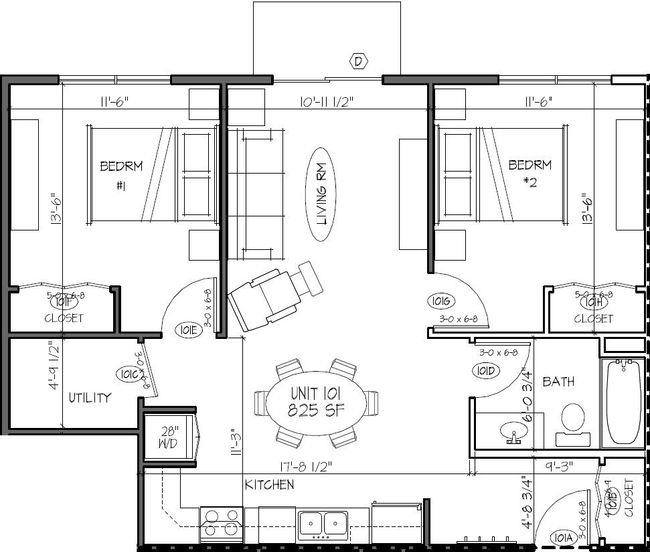 101 - 217 Rockingham Rd, Condo with 2 bedrooms, 1 bathrooms and null parking in Londonderry NH | Image 8