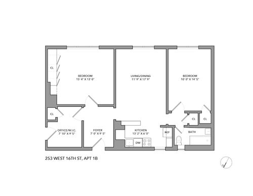 1b-253 W 16th St, New York, NY, 10011-6006 | Card Image