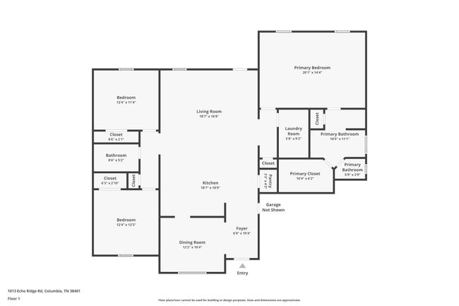 1012 Echo Ridge Rd, House other with 3 bedrooms, 2 bathrooms and 2 parking in Columbia TN | Image 16