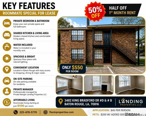 d-b-3482 King Bradford Dr, Baton Rouge, LA, 70816-3273 | Card Image