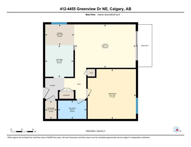 412A - 4455 Greenview Drive Ne, Home with 1 bedrooms, 1 bathrooms and 1 parking in Calgary AB | Image 16