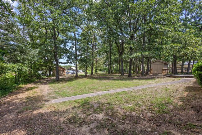 concrete walk way in back yard | Image 28