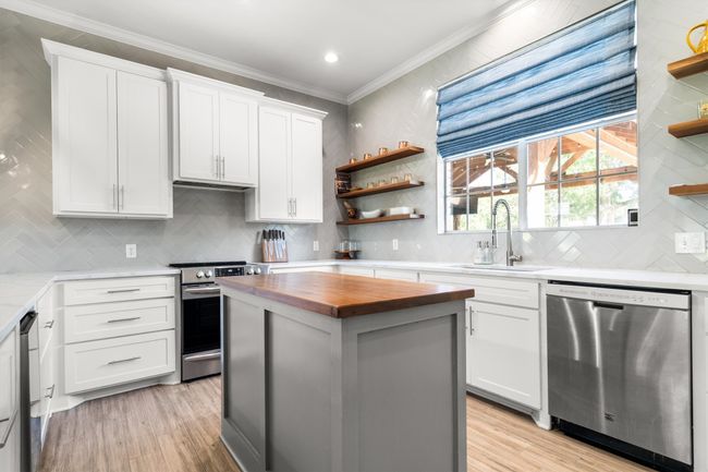 custom cabinetry, work space island | Image 12