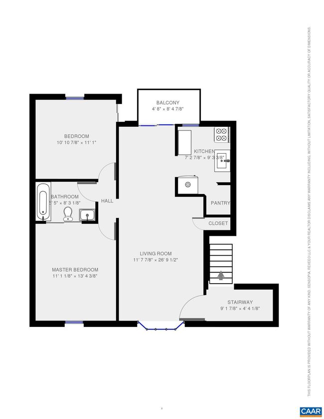 APT-2 - 111 Hessian Hills Rdg, Condo with 2 bedrooms, 1 bathrooms and null parking in CHARLOTTESVILLE VA | Image 6