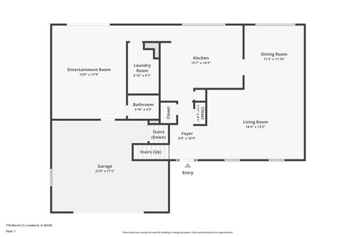 710 Morris Ct, Lombard, IL, 60148-4043 | Card Image