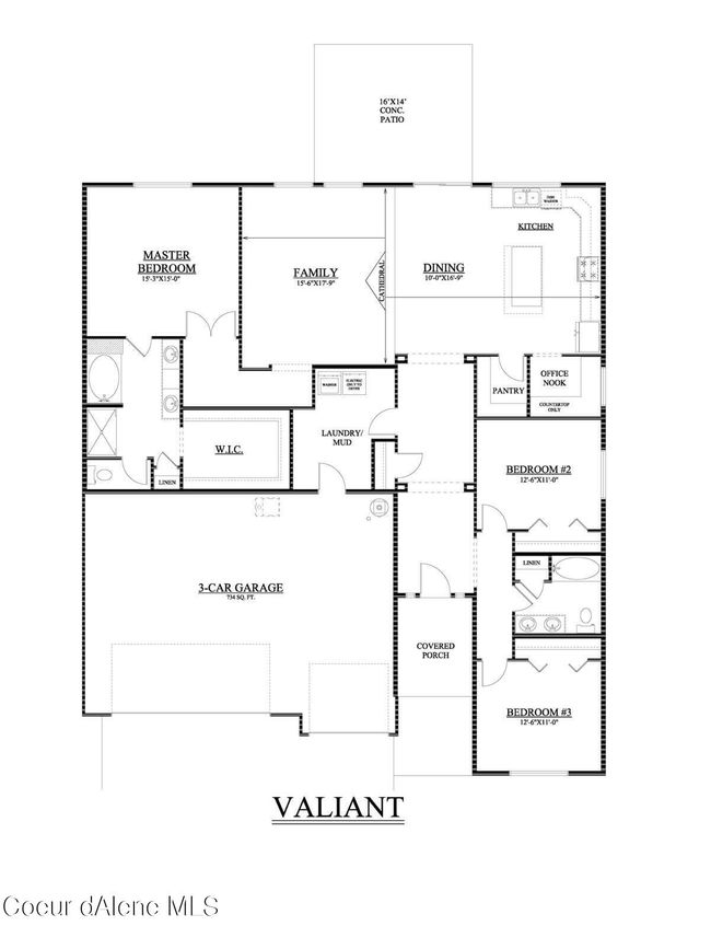 14997 N Liane Ln, House other with 3 bedrooms, 2 bathrooms and null parking in Rathdrum ID | Image 9
