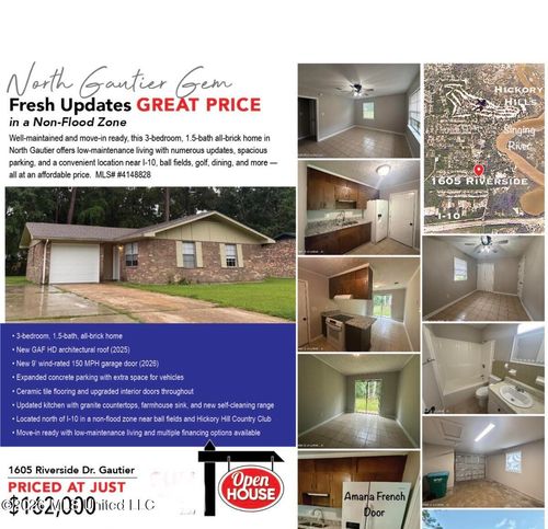 1605 Riverside Dr, Gautier, MS, 39553-2852 | Card Image