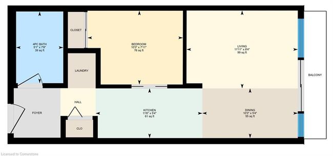 617 - 308 Lester St, House attached with 1 bedrooms, 1 bathrooms and null parking in Waterloo ON | Image 22