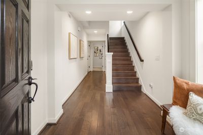 Beautiful wood flooring throughout much of the main and second level of the home | Image 3