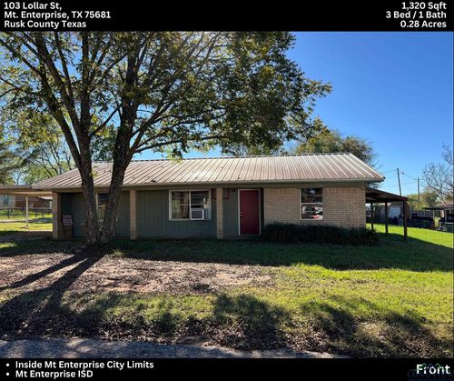 103 Lollar, Mount Enterprise, TX, 75681 | Card Image