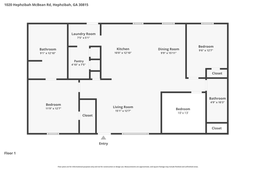 1020 Hephzibah Mcbean Road, Hephzibah, GA, 30815 | Card Image