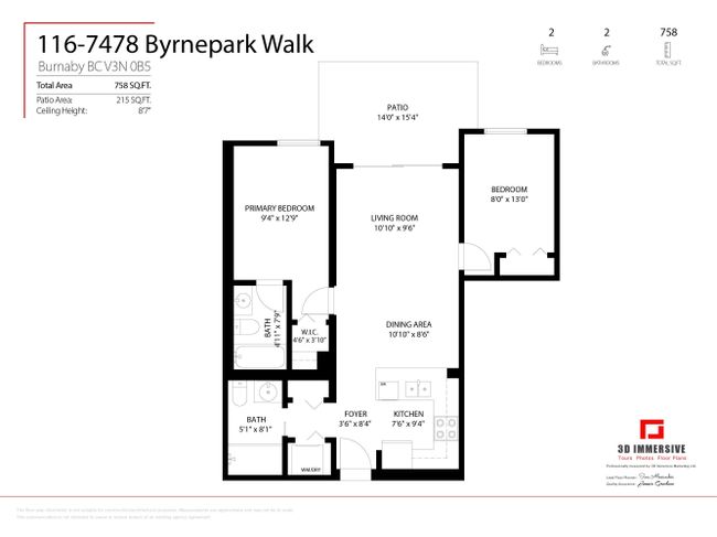 116 - 7478 Byrnepark Walk, Condo with 2 bedrooms, 2 bathrooms and 1 parking in Burnaby BC | Image 31