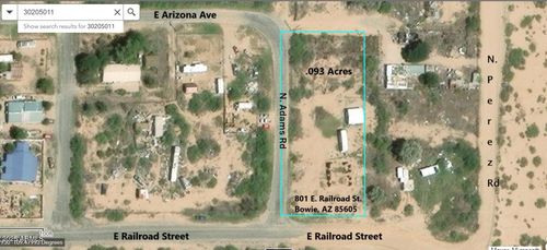 --801 E Railroad St, Bowie, AZ, 85605-4072 | Card Image