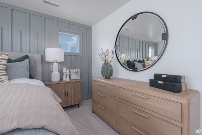 Bedroom with light carpet | Image 6