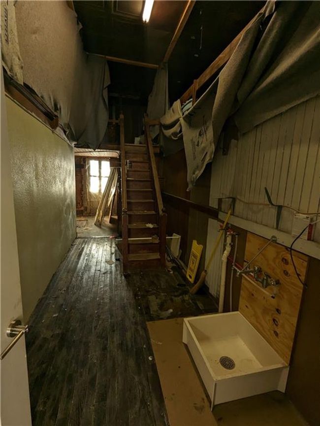 Basement featuring hardwood / wood-style floors | Image 8