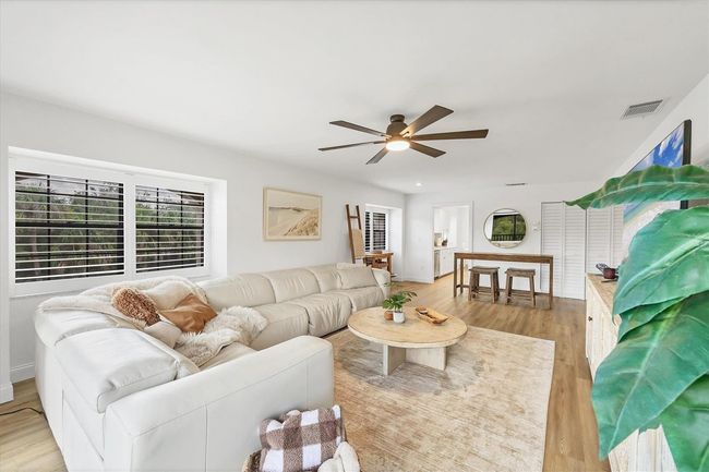 VIEW OF LIVING/DINING FROM SLIDERS AT REAR OF LIVING ROOM | Image 5