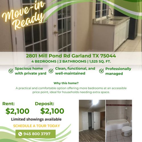 2801 Mill Pond Rd, Garland, TX, 75044-7243 | Card Image