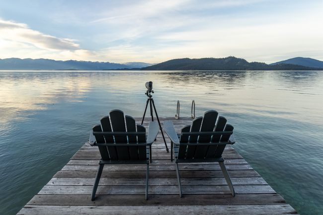 View of dock with a water and mountain view | Image 15