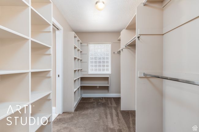 Spacious closet with carpet | Image 29