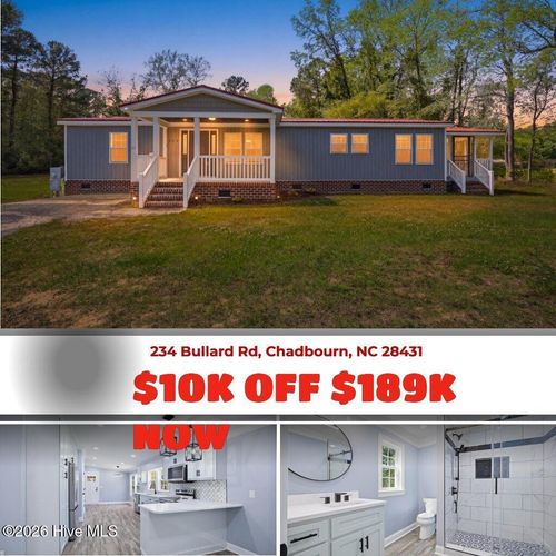 234 Bullard Rd, Chadbourn, NC, 28431-8368 | Card Image