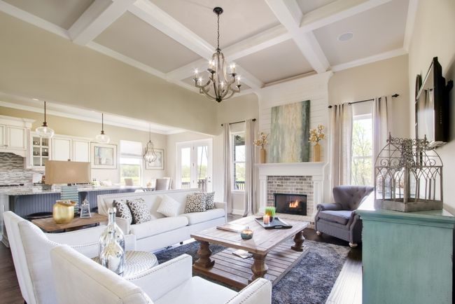 The home features an open floor plan. The living room is open to the gourmet kitchen and breakfast room. | Image 18
