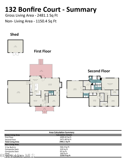 132 Bonfire Ct, Smithfield, NC, 27577-7155 | Card Image