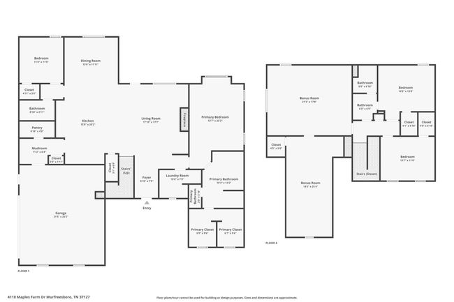 4118 Maples Farm Dr, House other with 5 bedrooms, 3 bathrooms and 2 parking in Murfreesboro TN | Image 35