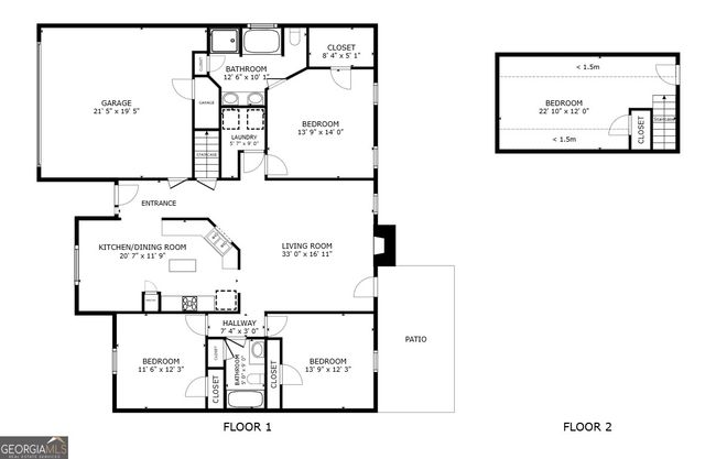 344 River Landing Dr, House other with 4 bedrooms, 2 bathrooms and null parking in Monroe GA | Image 5