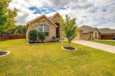 View of front of property with a garage and a front lawn | Image 3