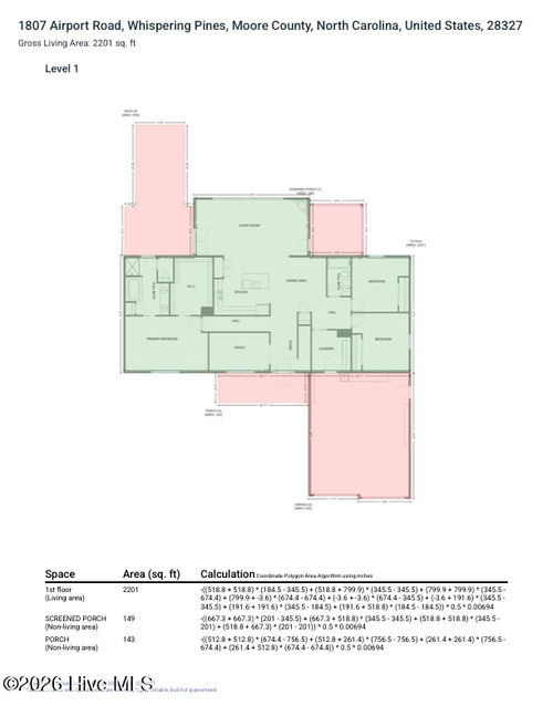 1807 Airport Rd, Whispering Pines, NC, 28327-9345 | Card Image