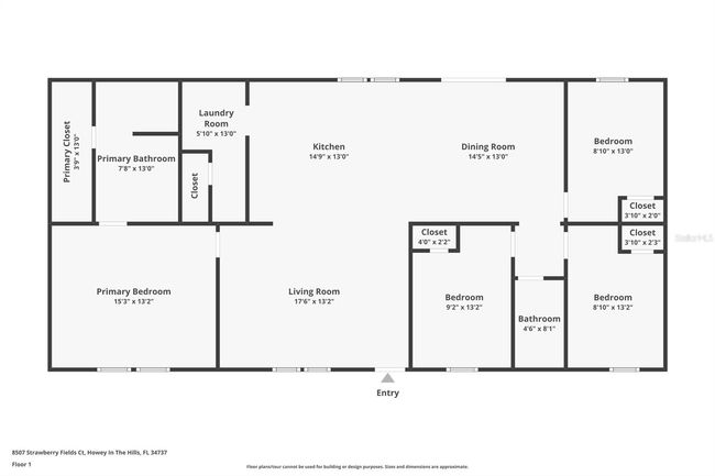 8507 Strawberry Fields Ct, House other with 4 bedrooms, 2 bathrooms and null parking in HOWEY IN THE HILLS FL | Image 34