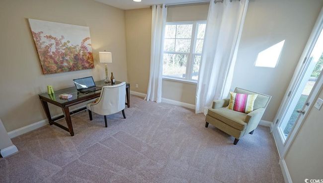 Home office with carpet and baseboards | Image 23